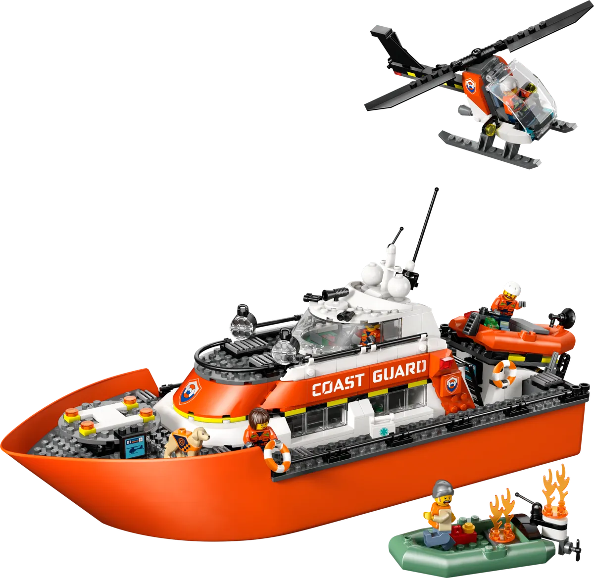 LEGO Coast Guard Rescue Boat & Helicopter (60504)