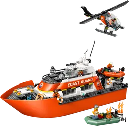 LEGO Coast Guard Rescue Boat & Helicopter (60504)