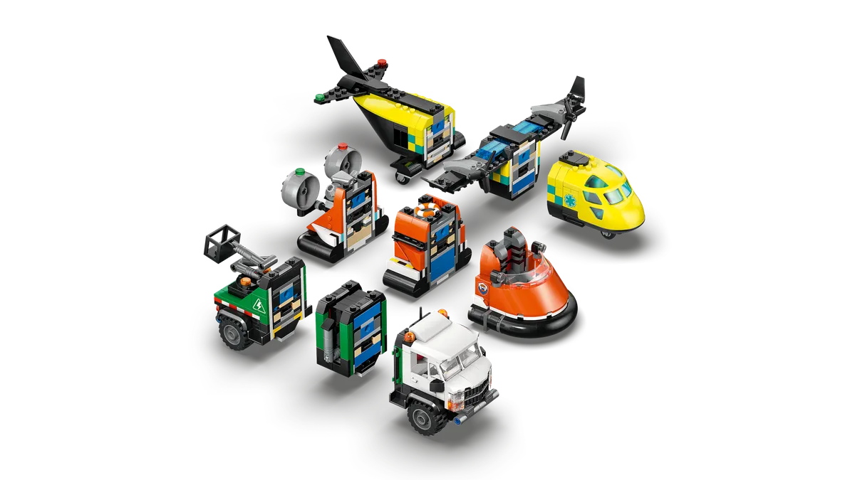 LEGO Airplane, Service Truck & Hovercraft Remix (60505) - Bild 3