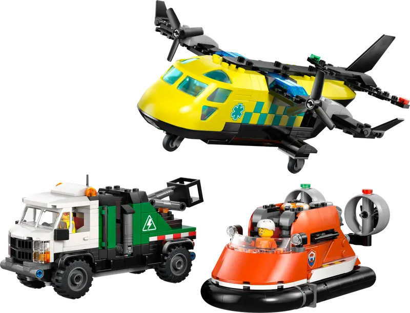 LEGO 60505 Airplane, Service Truck & Hovercraft Remix - Main product image