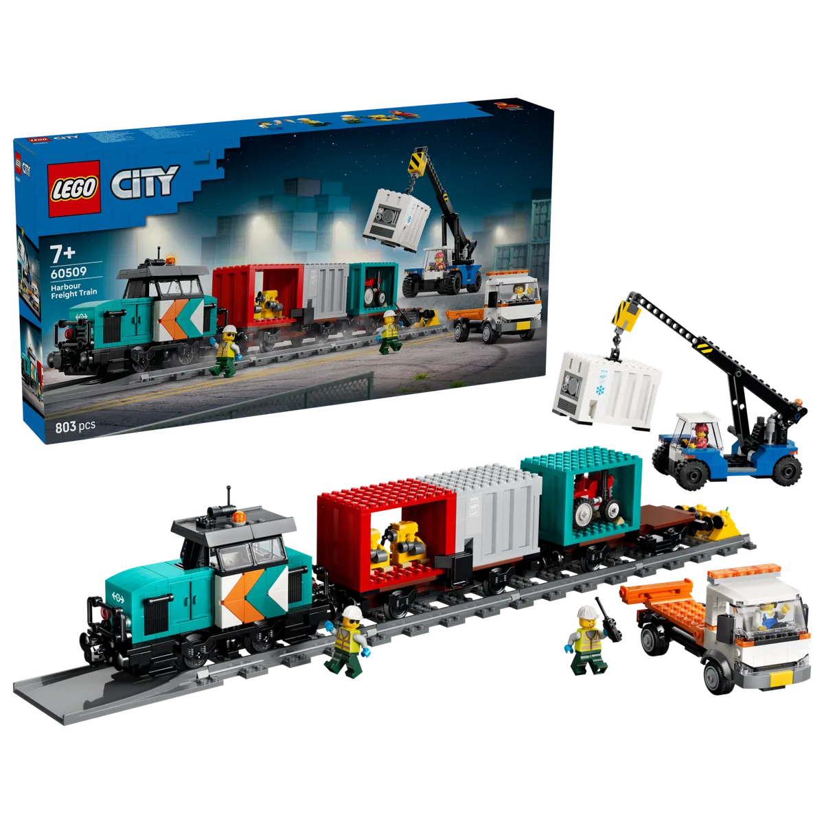 LEGO Harbor Freight Train with Crane & Truck (60509) - Bild 6