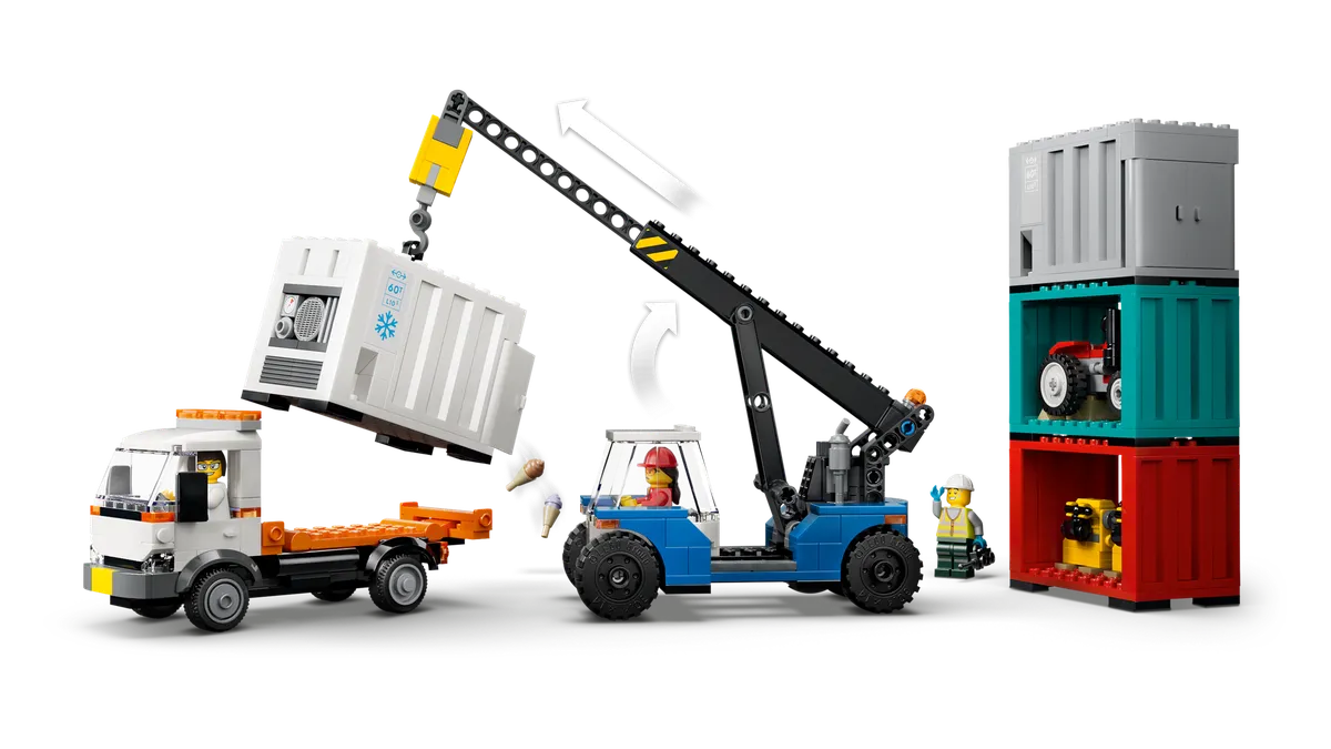 LEGO Harbor Freight Train with Crane & Truck (60509) - Bild 5