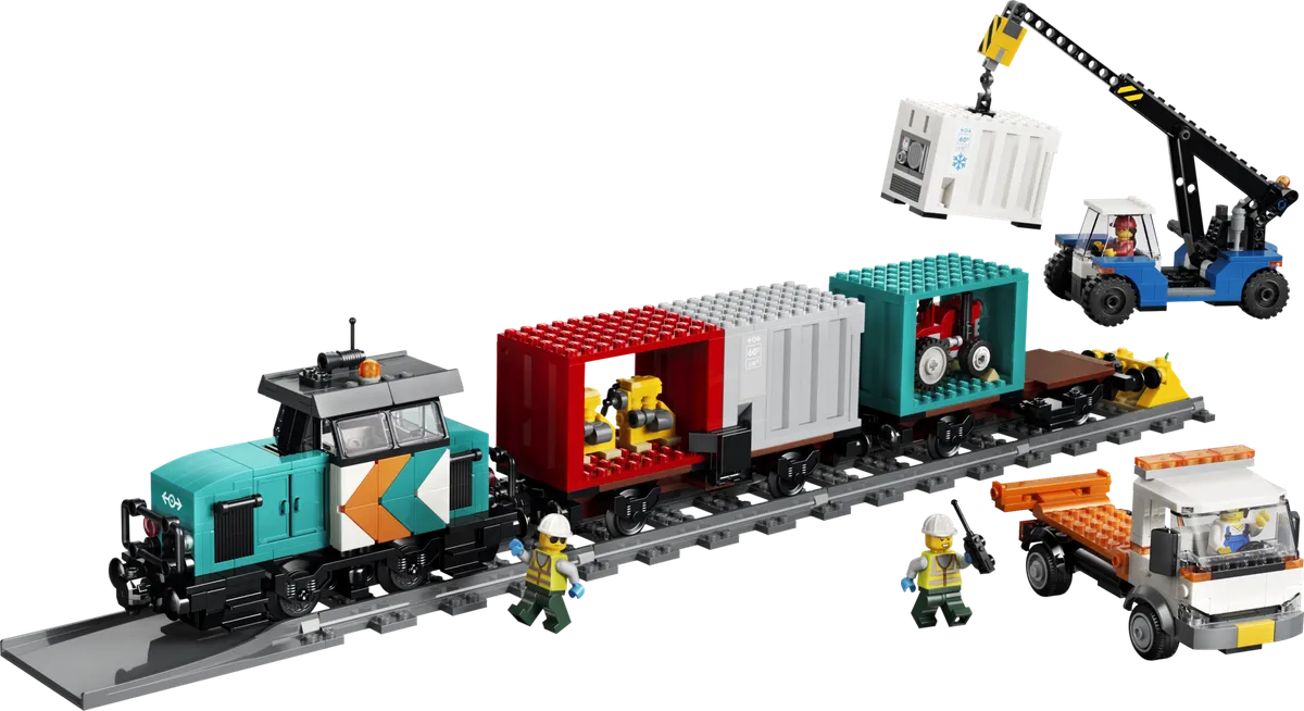 LEGO Harbor Freight Train with Crane & Truck (60509)