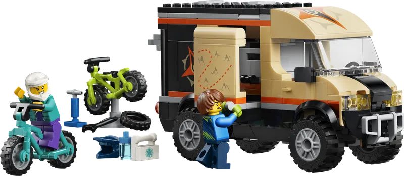 LEGO 60512 Mountain Bike Adventure Van, 260 stenen