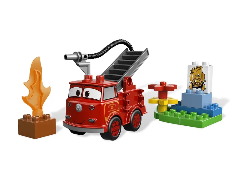 LEGO 6132 Rood - Brandweerman met Sproeislang