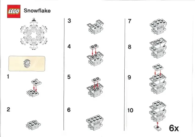 Snowflake van LEGO – productfoto