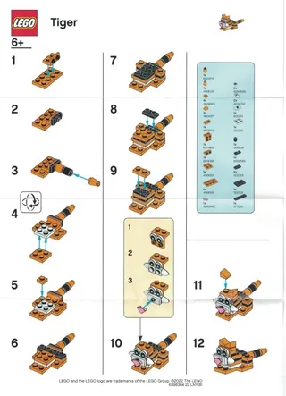 Tiger van LEGO – productfoto