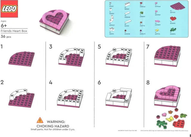 Friends Heart Box von LEGO – Produktfoto