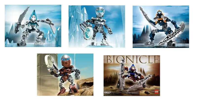 Matoran / Vahki Co-Pack 2 (contains 8610 8612 8615 8617 8619) van LEGO – productfoto