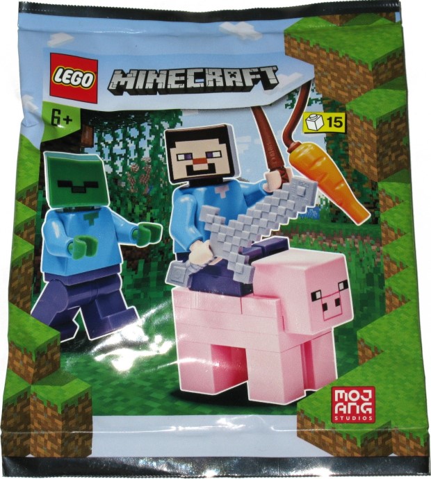 Steve, Zombie and Pig