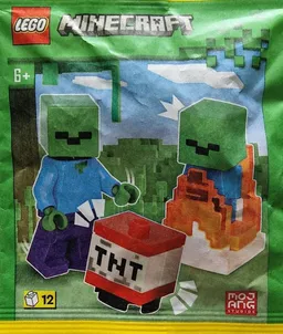 LEGO Zombie with Burning Baby Zombie and TNT (662403)