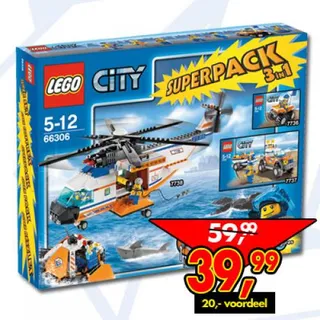 City Coast Guard Super Pack 3 in 1 de LEGO – photo du produit
