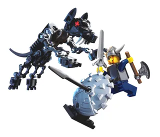 Viking Warrior challenges the Fenris Wolf von LEGO – Produktfoto