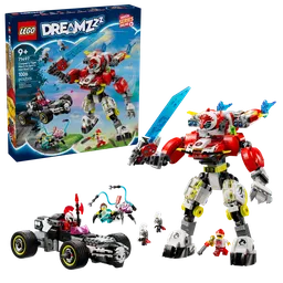 LEGO Cooper's Tiger Mech & Zero's Hot Rod Car (71497) - afbeelding 9