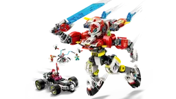 LEGO Cooper's Tiger Mech & Zero's Hot Rod Car (71497) - afbeelding 1