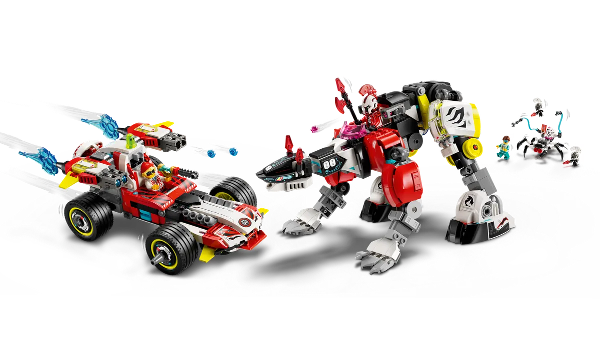 LEGO Cooper's Tiger Mech & Zero's Hot Rod Car (71497) - Bild 2