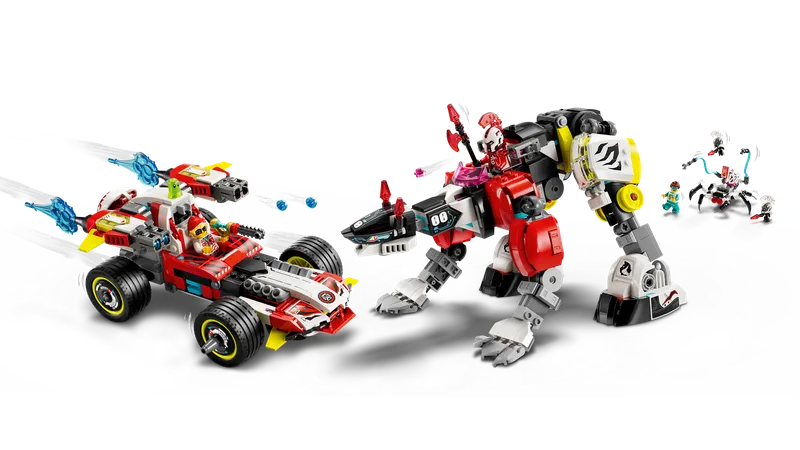 Cooper's Tiger Mech & Zero's Hot Rod Car fra LEGO – produktbillede 3 af 11