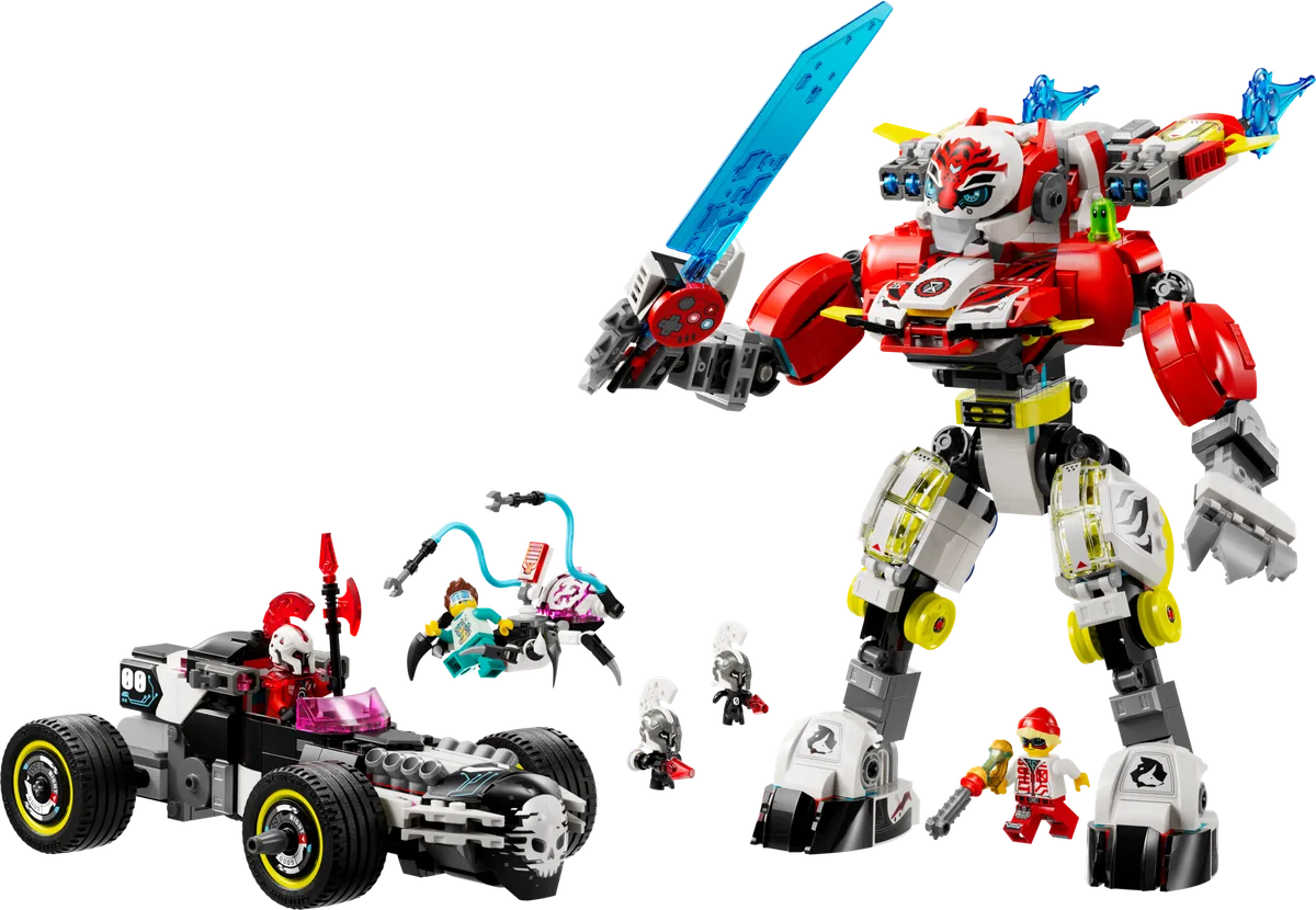 LEGO Cooper's Tiger Mech & Zero's Hot Rod Car (71497) - Bild 4