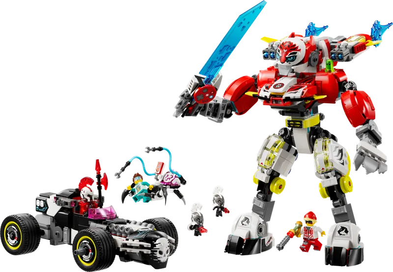 Cooper's Tiger Mech & Zero's Hot Rod Car fra LEGO – produktbillede 5 af 11