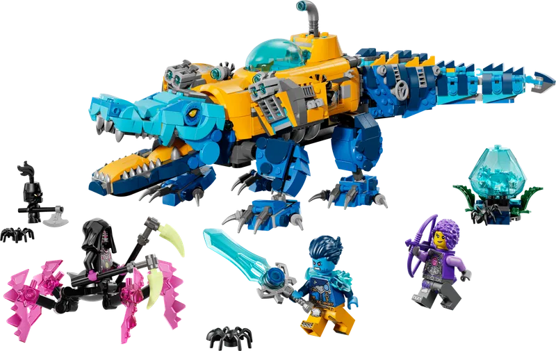 LEGO 71512 Crocodile Submarine, 1.107 stenen