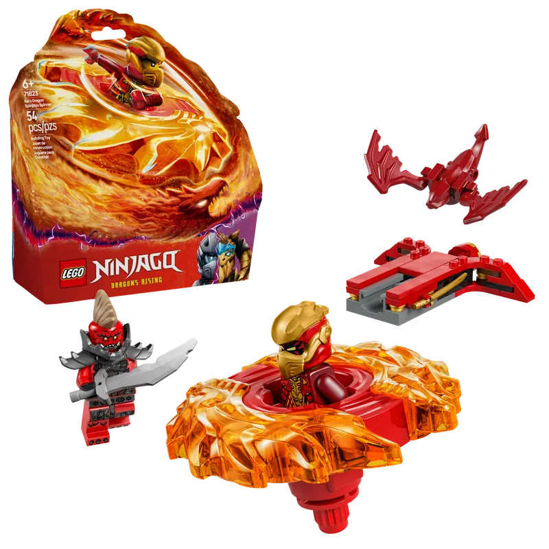 Kai's Spinjitzu drakenspinner van LEGO – productfoto 8 van 9