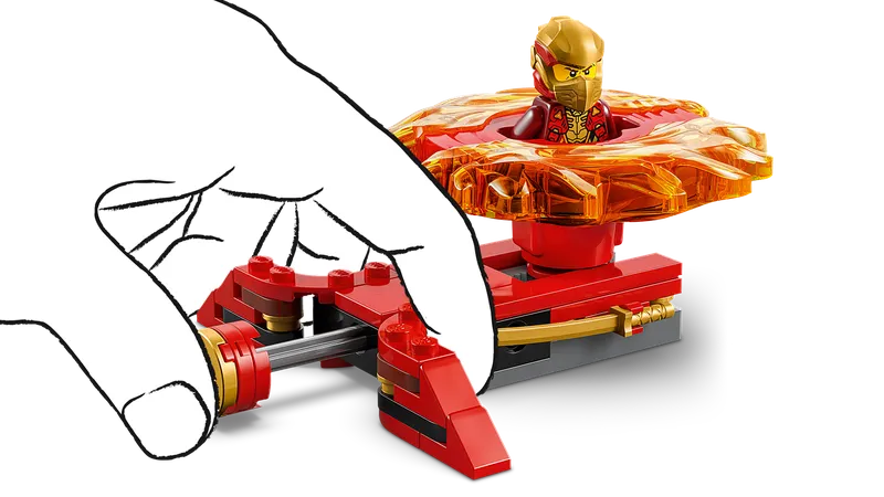 Kai's Spinjitzu drakenspinner van LEGO – productfoto 2 van 9