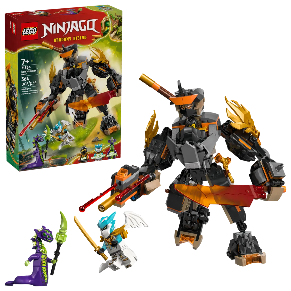 LEGO Cole's Mission Mech & Dragon Zane (71854) - Bild 5