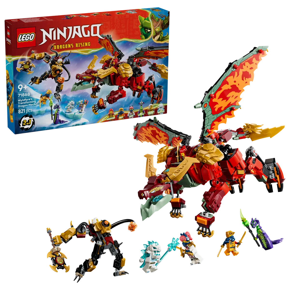 LEGO Wyldfyre's Transforming Dragon Mech (71868) - Bild 9