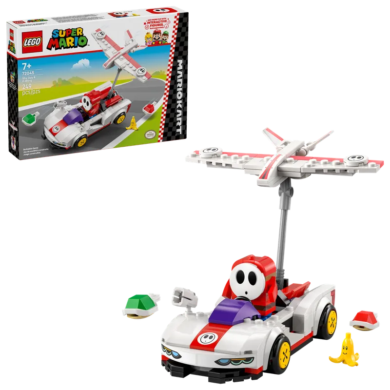 Mario Kart™ – Shy Guy in de Vleugelflitser van LEGO – productfoto 2 van 13