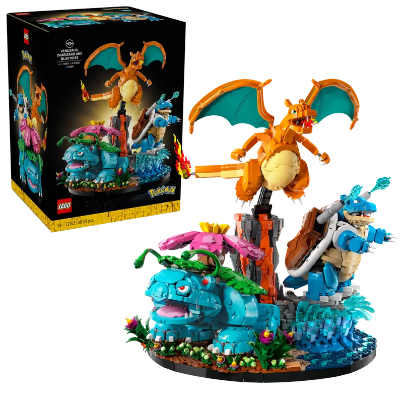 Venusaur, Charizard and Blastoise fra LEGO – produktbillede 2 af 23