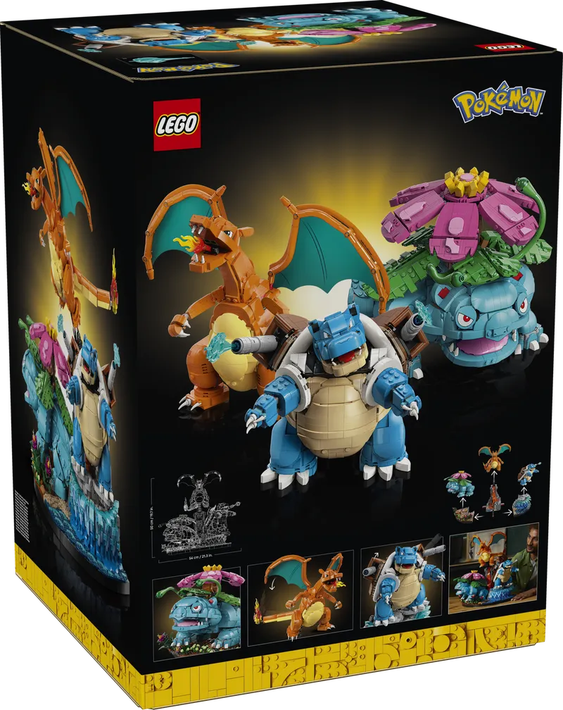 Venusaur, Charizard and Blastoise fra LEGO – produktbillede 23 af 23