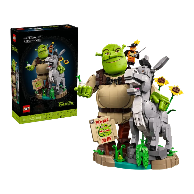 Shrek, Donkey & Puss in Boots