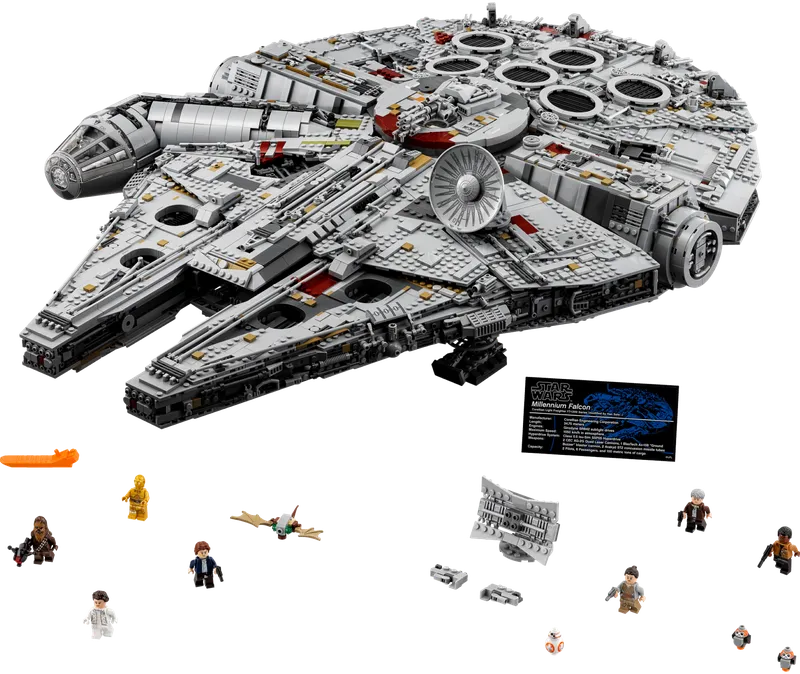 LEGO 75192 Millennium Falcon, 7.541 stenen