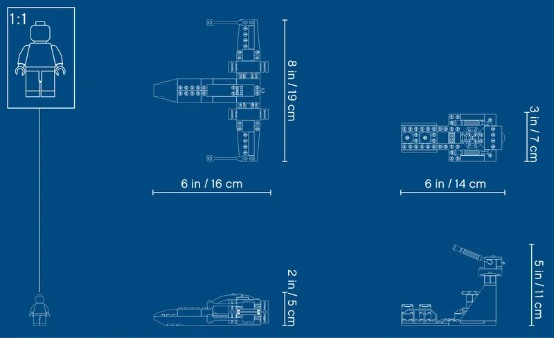 X-Wing Starfighter™ Trench Run från LEGO – produktbild 10 av 10