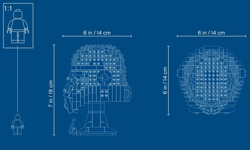 Stormtrooper™ Helmet van LEGO – productfoto 11 van 11