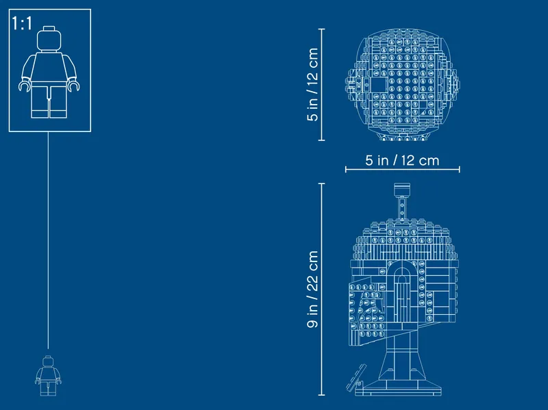 Boba Fett™ Helmet van LEGO – productfoto 11 van 11