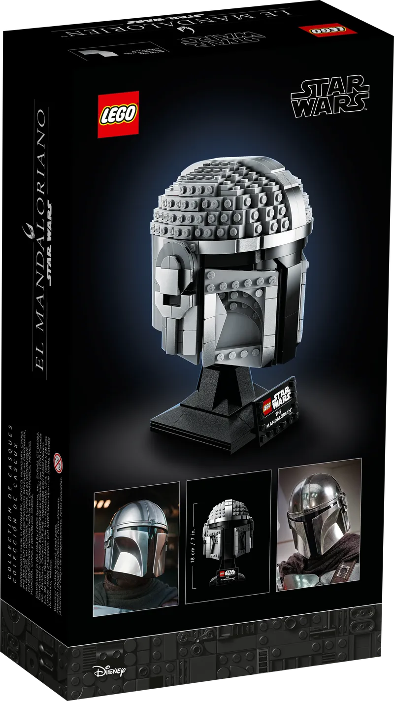 LEGO 75328 The Mandalorian Helmet detail image