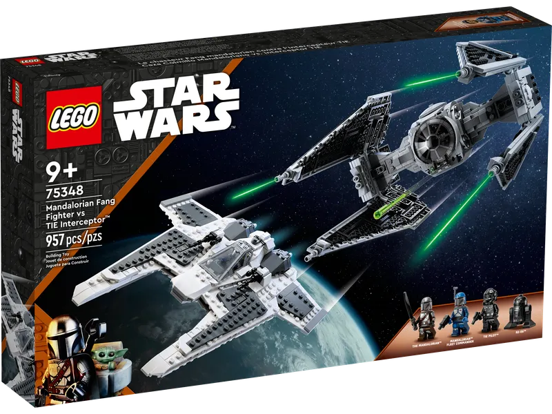 Mandalorian Fang Fighter vs. TIE Interceptor™ de LEGO – photo du produit 2 sur 7