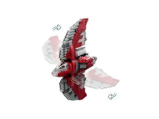 Ahsoka Tano's T-6 Jedi Shuttle de LEGO – photo du produit 4 sur 10