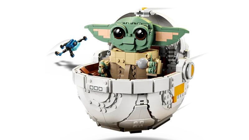 Grogu™ met zweefkinderwagen van LEGO – productfoto 3 van 11