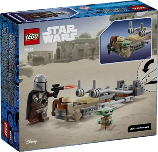 De Mandalorian en Grogu's speederbike van LEGO – productfoto 11 van 11