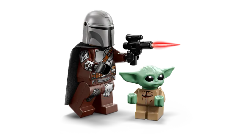 De Mandalorian en Grogu's speederbike van LEGO – productfoto 3 van 11