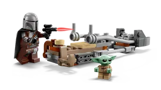 De Mandalorian en Grogu's speederbike van LEGO – productfoto 6 van 11