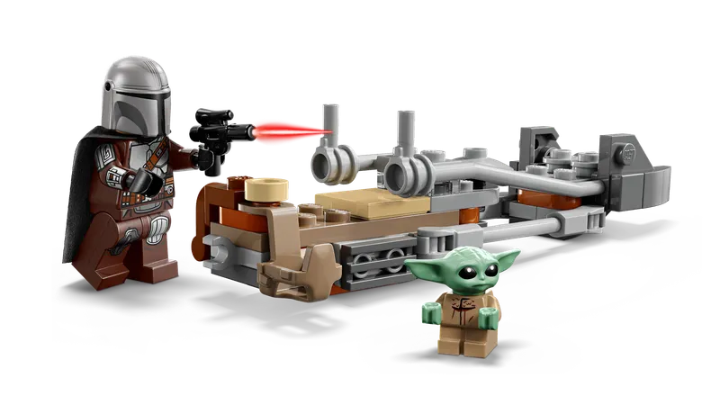 De Mandalorian en Grogu's speederbike van LEGO – productfoto 6 van 11