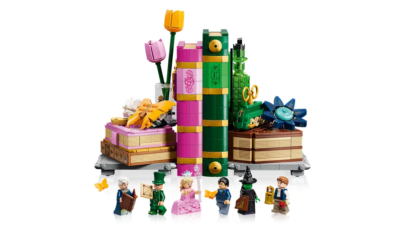 Glinda en Elphaba boekensteunen van LEGO – productfoto 3 van 12