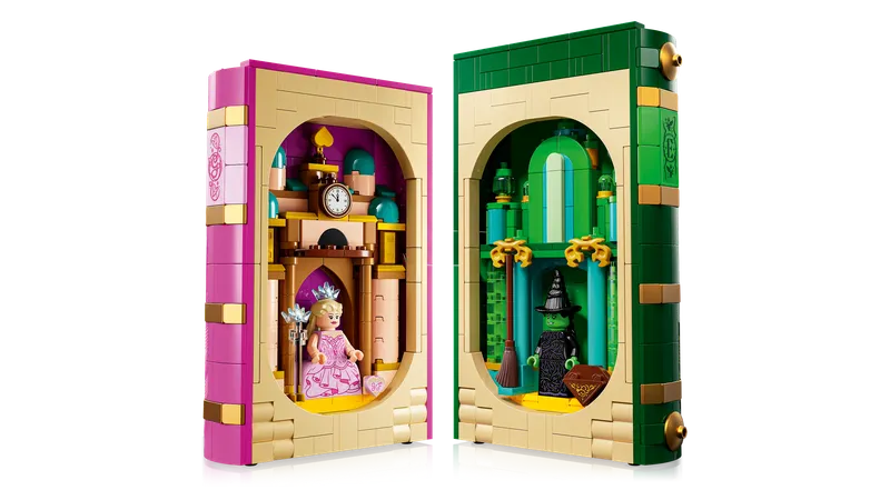 Glinda en Elphaba boekensteunen van LEGO – productfoto 4 van 12
