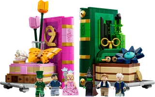 Glinda en Elphaba boekensteunen van LEGO – productfoto 1 van 12
