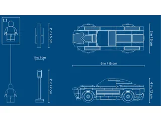 1968 Ford Mustang Fastback von LEGO – Produktfoto 3 von 4
