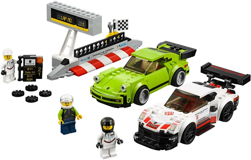 Porsche 911 RSR and 911 Turbo 3.0 von LEGO – Produktfoto