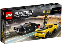 LEGO 2018 Dodge Challenger SRT Demon and 1970 Dodge Charger R/T (75893) - afbeelding 1